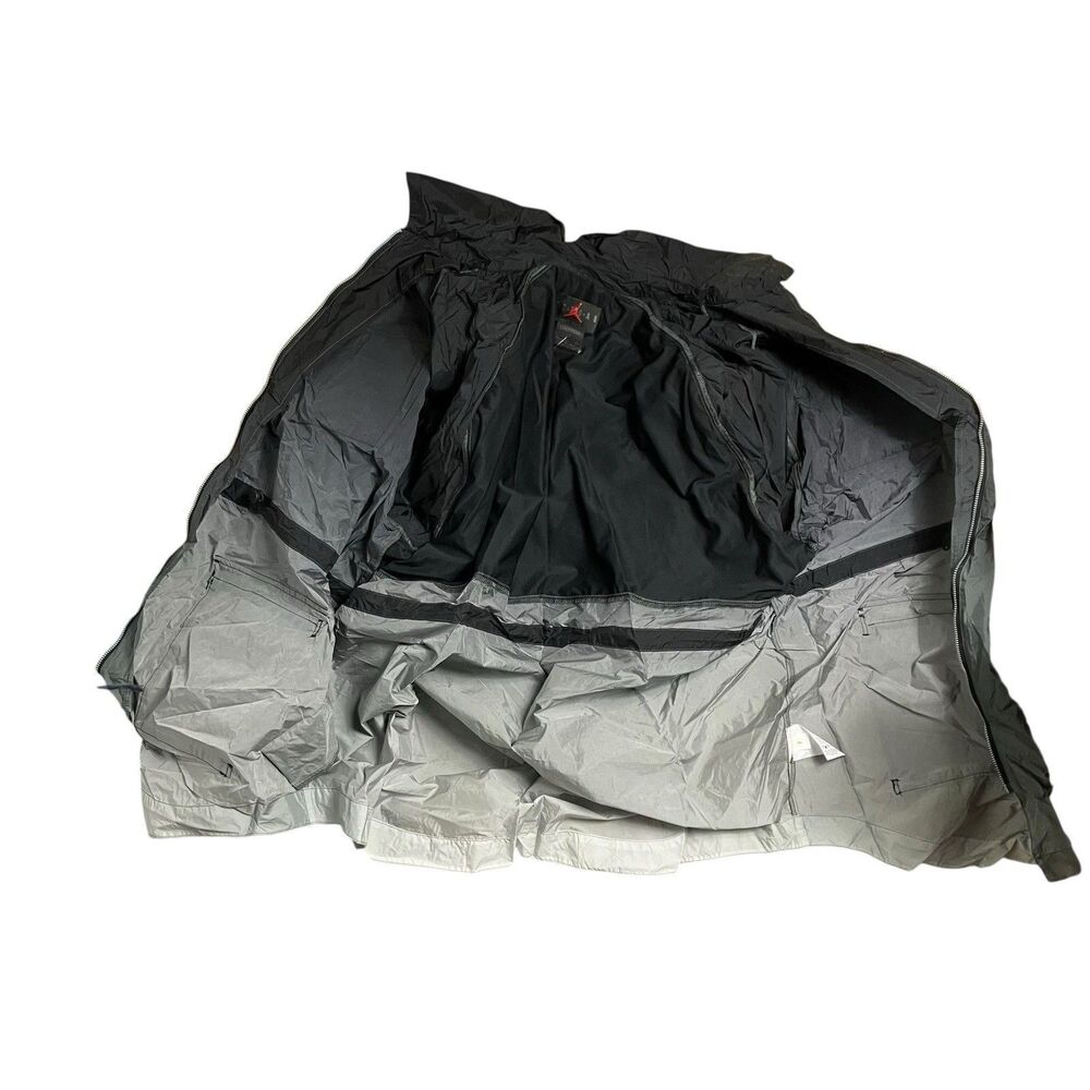 Nike Air Jordan Jacket WMNS‎ XL Black Windbreaker  CU6319-010 Sporty Reflective - Picture 7 of 15